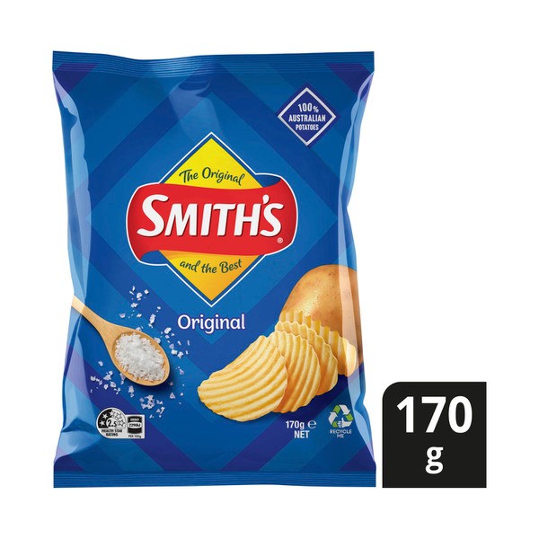 Smith's Crinkle Cut Original Potato Chips | 170g