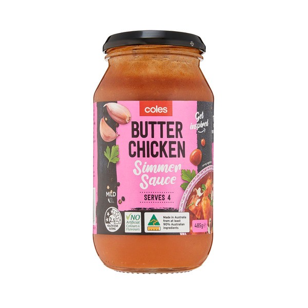 Coles Butter Chicken Simmer Sauce | 485g