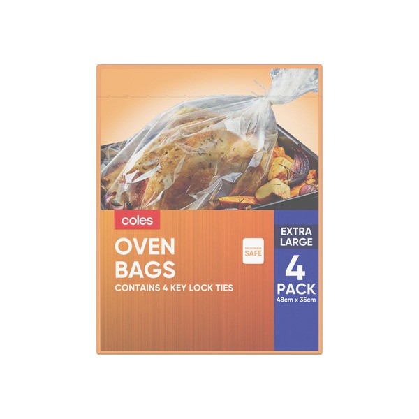 Coles Extra Large Oven Bags | 4 pack