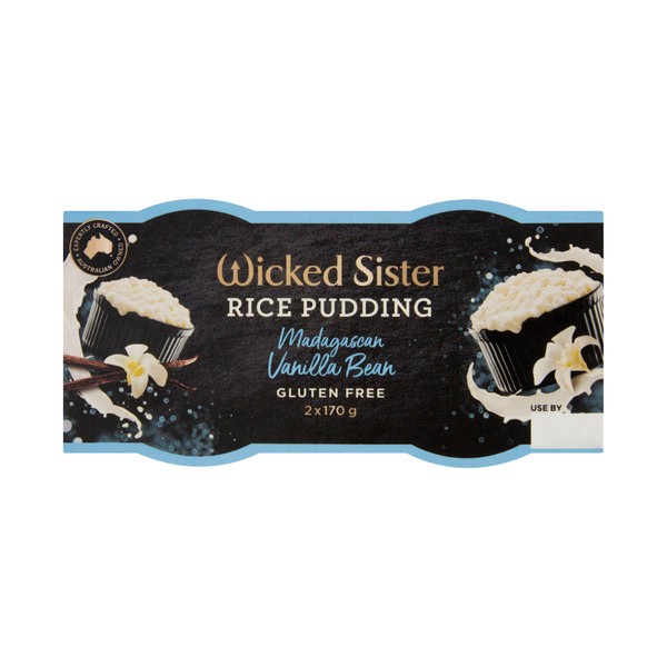 Wicked Sister Vanilla Bean Rice Pudding 2x170g | 340g