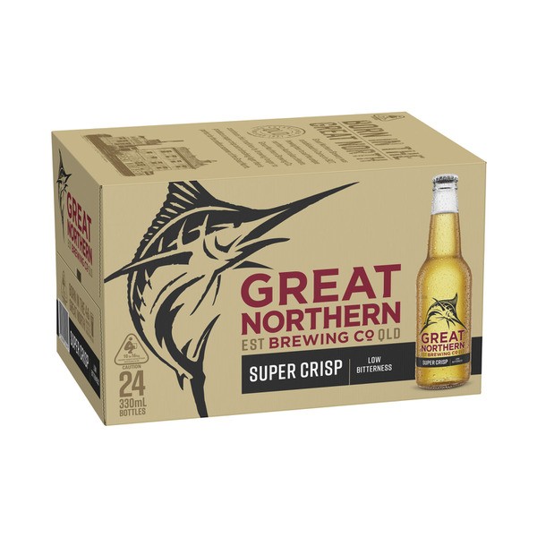 Great Northern Super Crisp Lager Bottle 330mL | 24 Pack