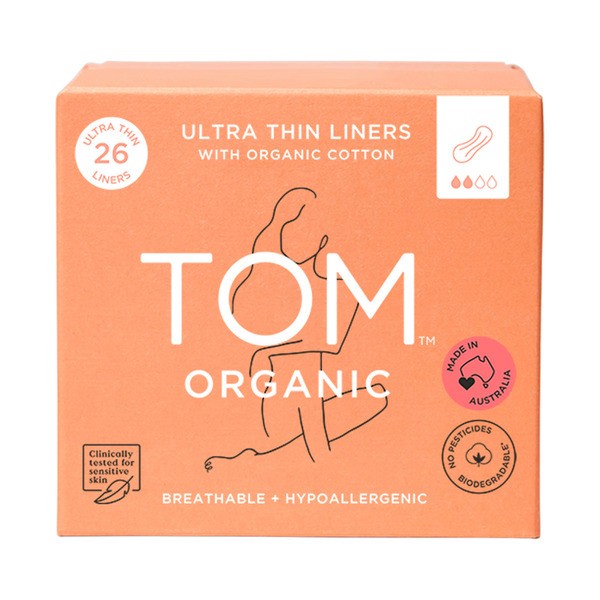 TOM Organic Ultra Thin Liners | 26 pack