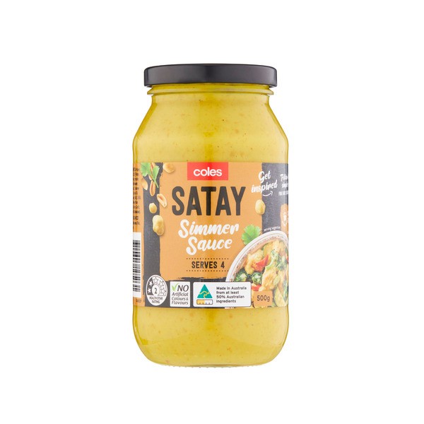 Coles Simmer Sauce Satay | 500g