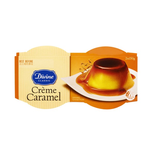 Divine Classic Crème Caramel Dessert 2 pack | 150g