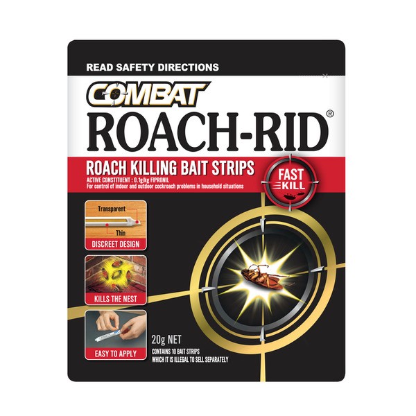 Combat Roach-Rid Cockroach Bait Strips | 20g