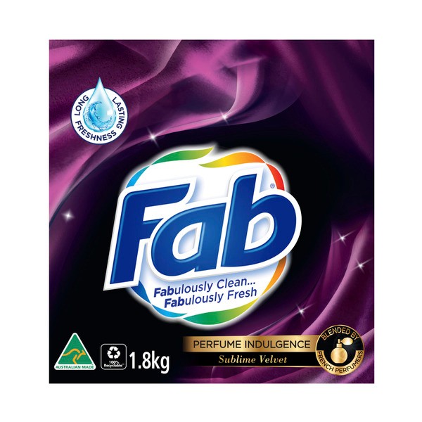 Fab Sublime Velvet Front & Top Loader Laundry Powder | 1.8kg