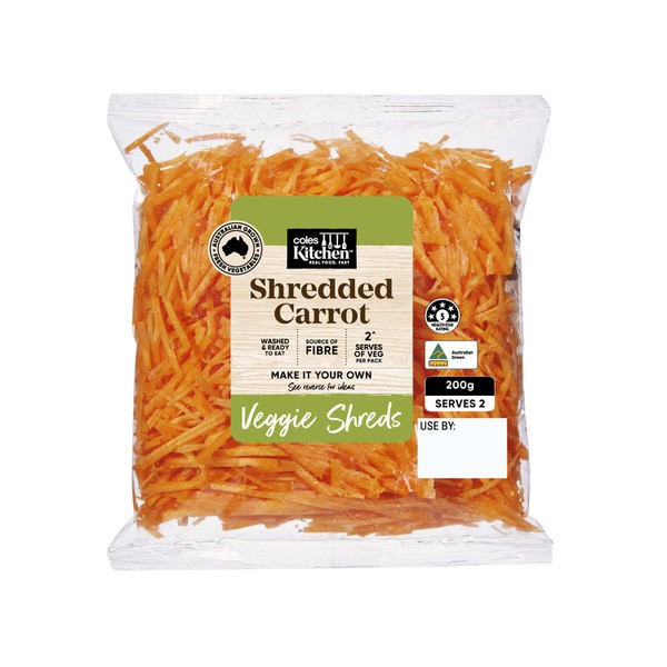 Coles Kitchen Shredded Carrot | 200g