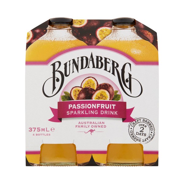 Bundaberg Brewed Drink Passionfruit 4x375mL | 4 pack
