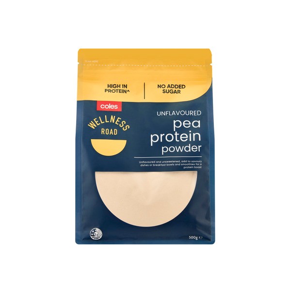 Coles Unflavoured Pea Protein Powder | 500g