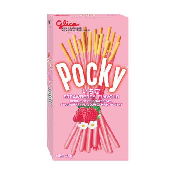 Glico Pocky Strawberry Biscuit Sticks | 45g