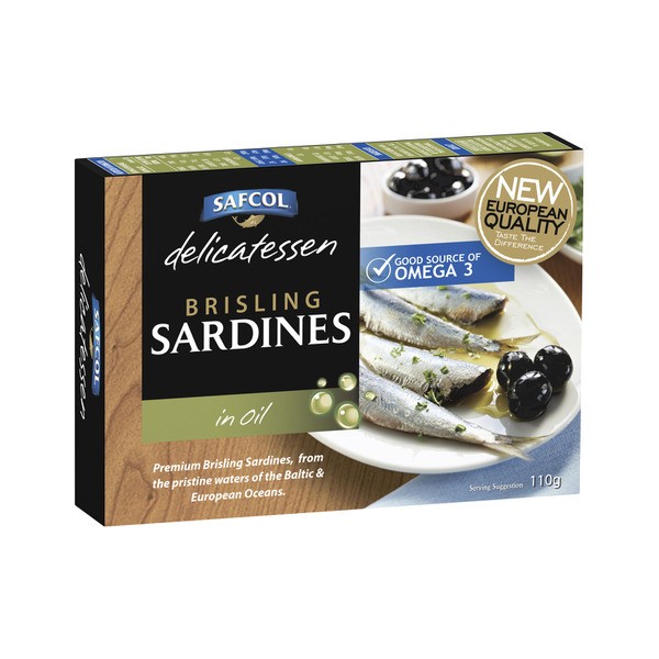 Safcol Brisling Sardines In Oil | 110g