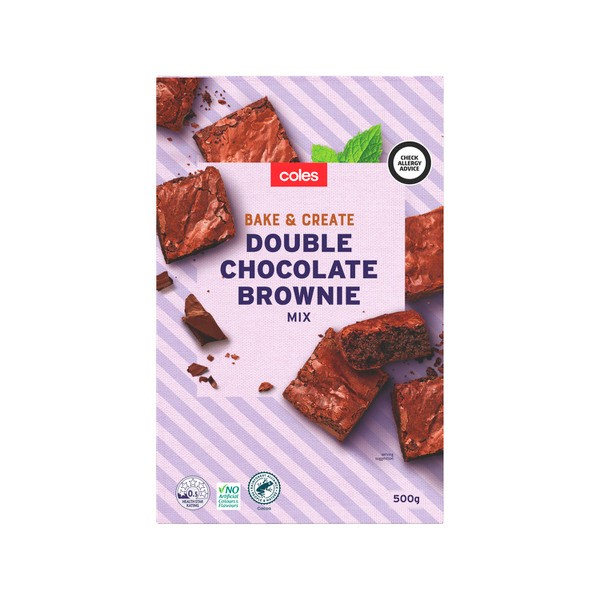 Coles Double Chocolate Brownie Mix | 500g