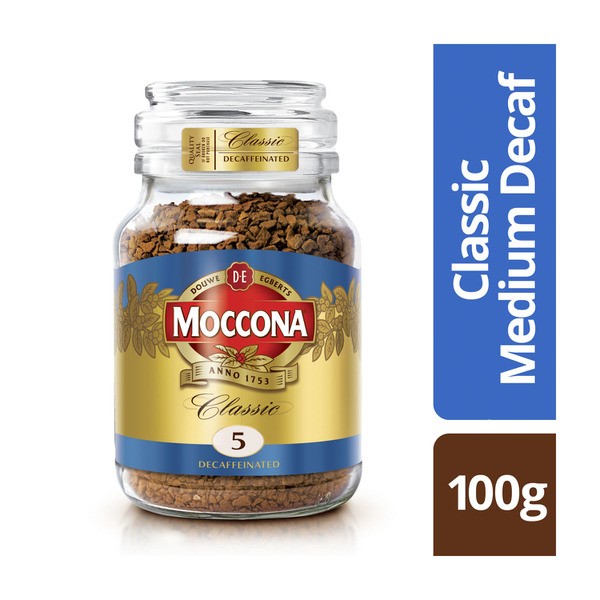 Moccona Classic Medium Decaffeinated Instant Coffee | 100g