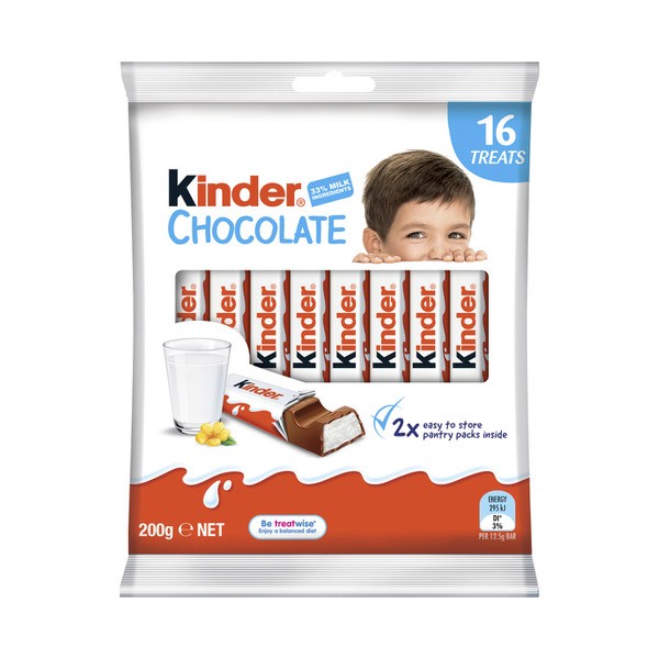 Kinder Chocolate 16 Treat Share Bag | 200g