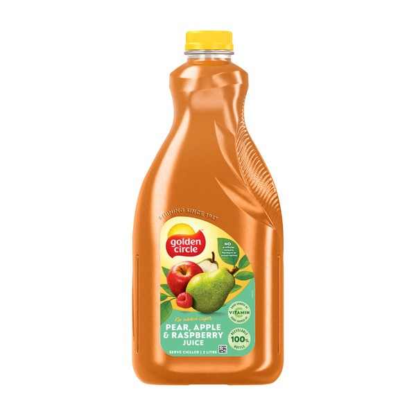 Golden Circle Pear Apple & Raspberry Juice No Added Sugar Fruit Juices | 2L