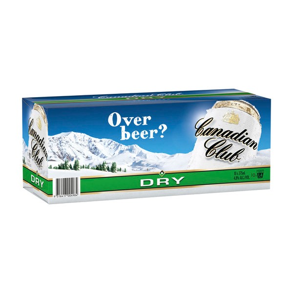 Canadian Club Dry Can 375mL | 10 pack