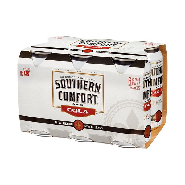Southern Comfort & Cola Cans 375mL | 6 Pack