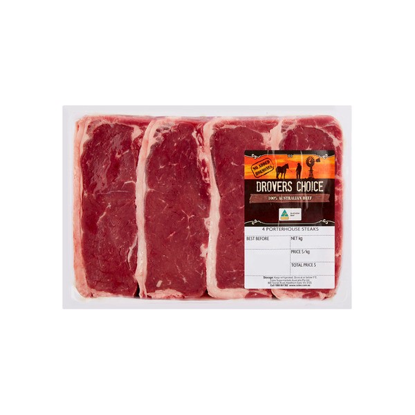 Drovers Choice No Added Hormone Beef Porterhouse Steak | approx. 780g