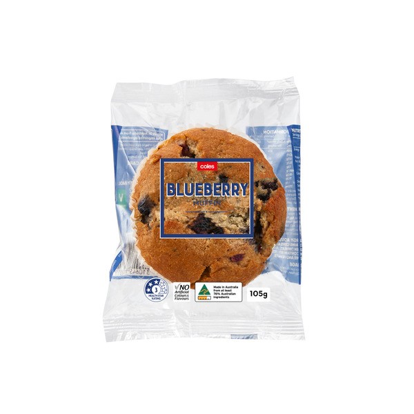 Coles Blueberry Muffin Single Serve | 1 each