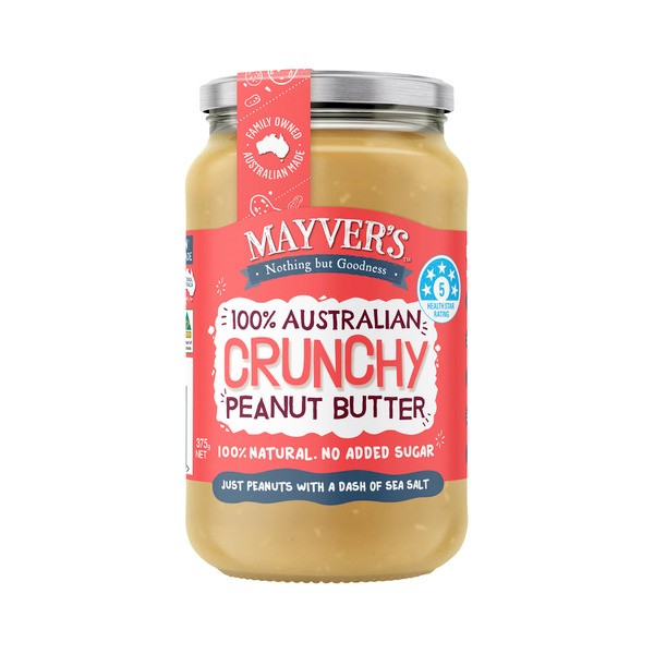 Mayver's Crunchy Natural Peanut Butter | 375g