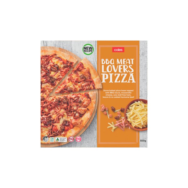 Coles BBQ Meatlovers Pizza | 500g