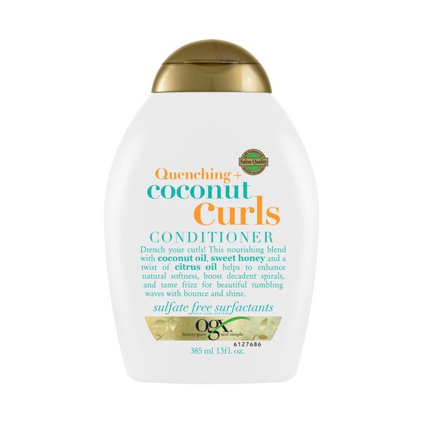 Ogx Quenching + Coconut Curls Conditioner For Curly Hair | 385mL