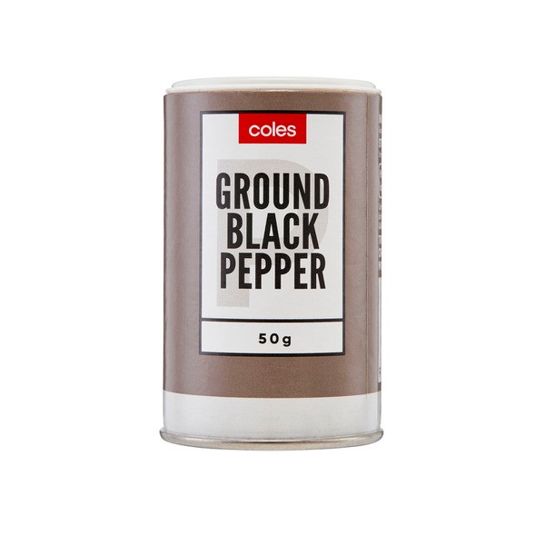 Coles Ground Black Pepper | 50g