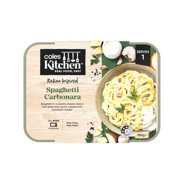 Coles Kitchen Spaghetti Carbonara | 350g