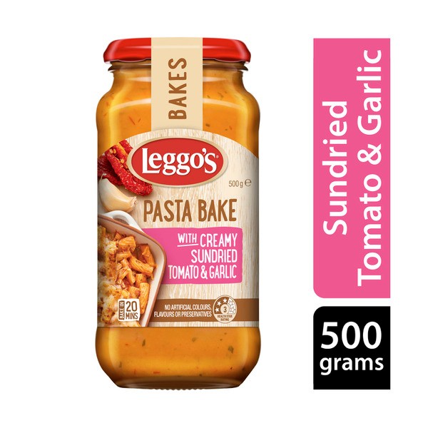 Leggo's Creamy Sundried Tomato & Garlic Pasta Bake Sauce | 500g