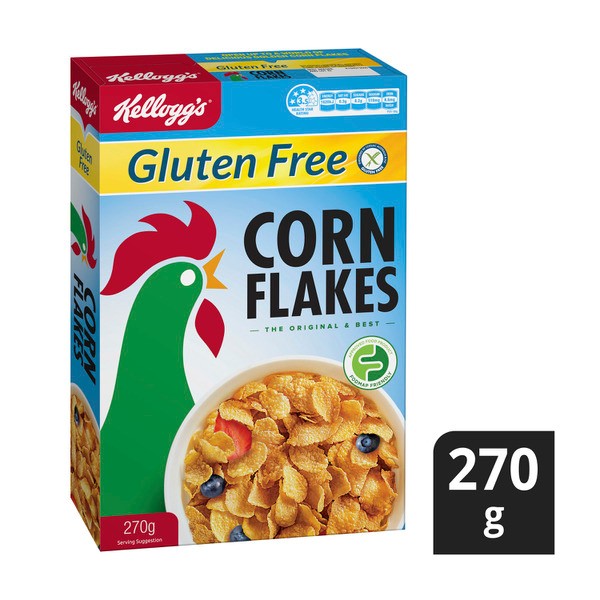 Kellogg's Gluten Free Corn Flakes Breakfast Cereal | 270g