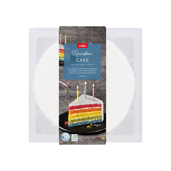 Coles Rainbow Cake | 970g