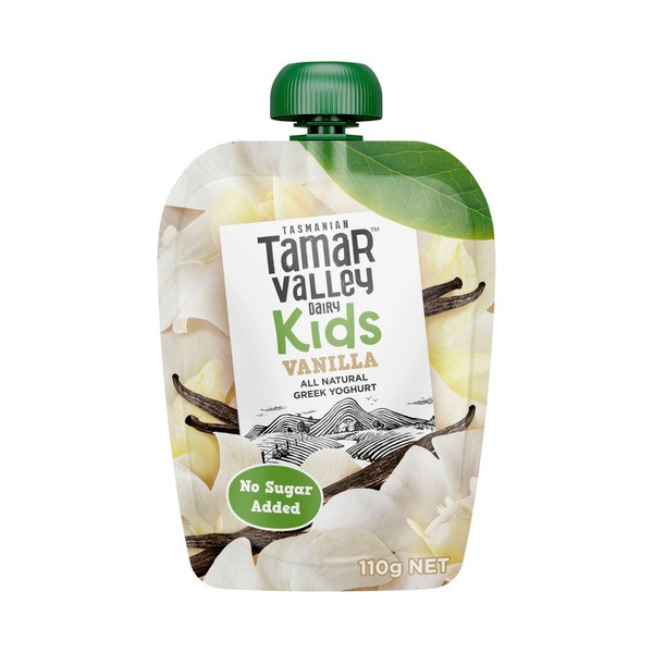 Tamar Valley Kids Greek Vanilla Yoghurt Pouch | 110g