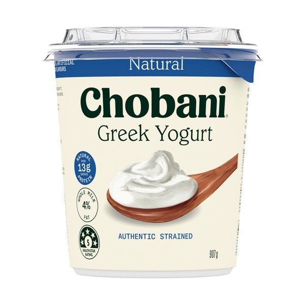 Chobani Greek Yogurt Natural Whole Milk | 907g
