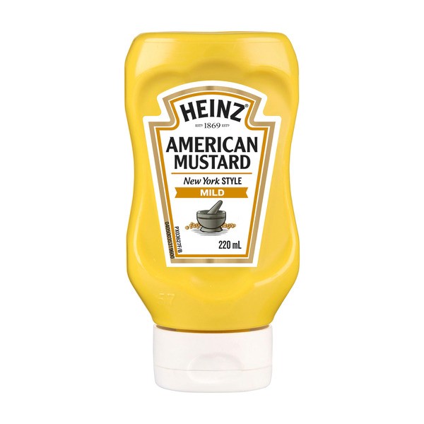 Heinz American Mustard For Sausages & Hot Dogs | 220mL