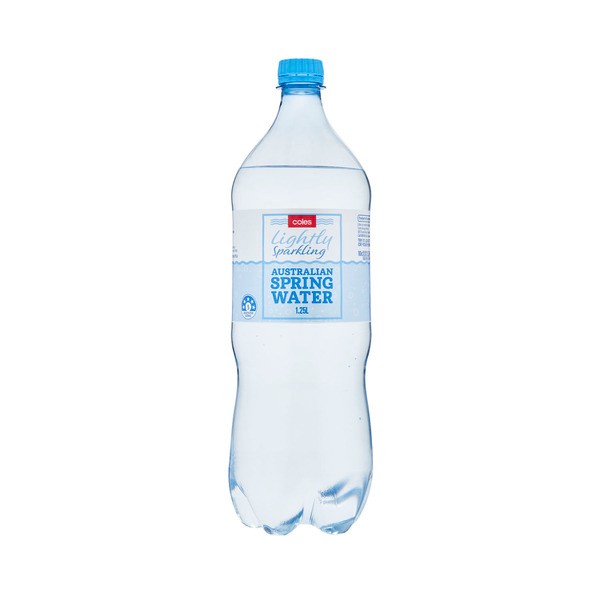 Coles Lightly Sparkling Natural Water | 1.25L