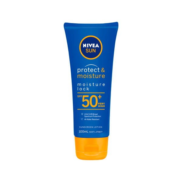 Nivea Sun Protect & Moisture Moisture Lock SPF50+ Sunscreen Lotion | 100mL