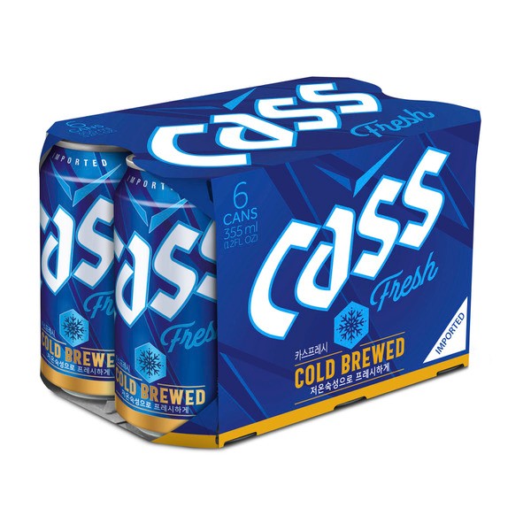 Cass Fresh Beer Can 355mL | 6 Pack