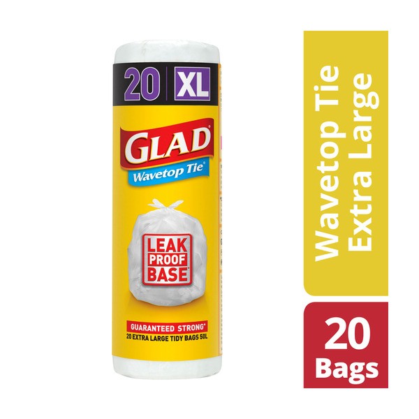 Glad Extra Large Wavetop Kitchen Tidy Bags | 20 pack