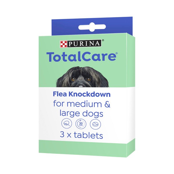 Purina Total Care Flea Knockdown For Medium & Large Dogs Treatment Tablets | 3 pack