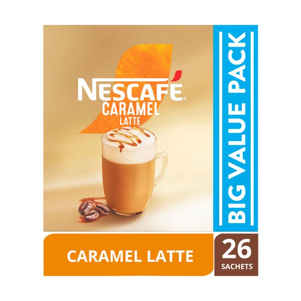 Nescafe Caramel Latte Coffee Sachets | 26 Pack