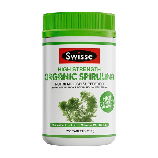 Swisse Ultiboost High Strength Organic Spirulina | 200 pack