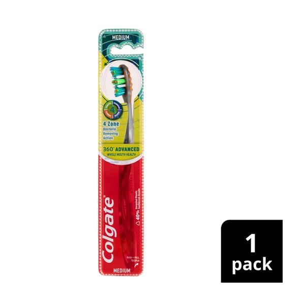 Colgate 360 Advanced Medium Manual Toothbrush | 1 pack