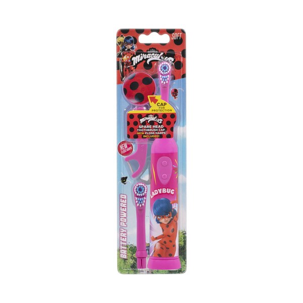 Kids Battery Toothbrush With Spare Head Cap & Flossers | 1 pack