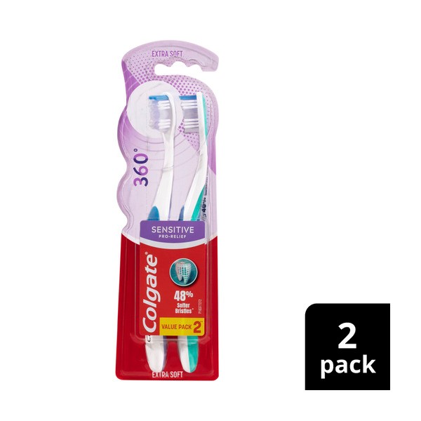 Colgate 360 Sensitive Manual Toothbrush | 2 pack