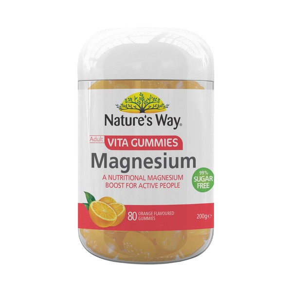 Nature's Way Adults Vita Gummies Magnesium | 80 pack