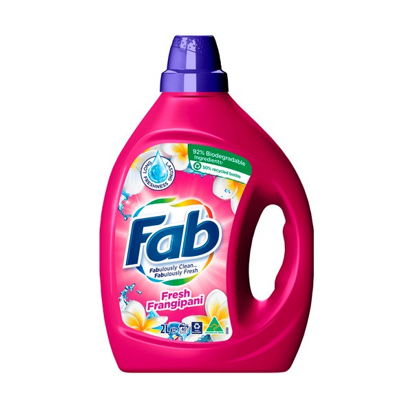 FAB Frangipani Front & Top Loader Laundry Liquid | 2L