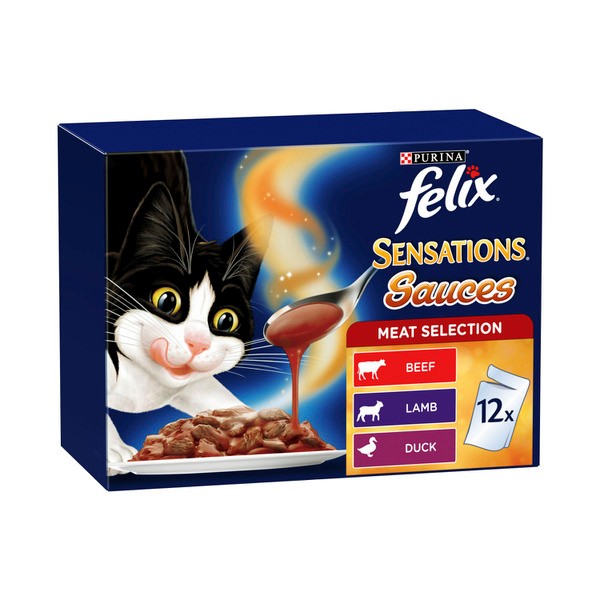 Felix Sensations Sauce Meat Selection Cat Food 85g | 12 pack