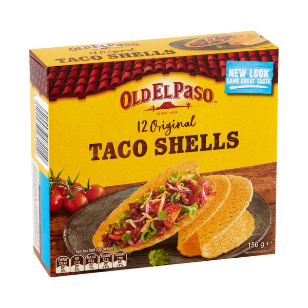 Old El Paso Taco Shells 12 Pack | 156g