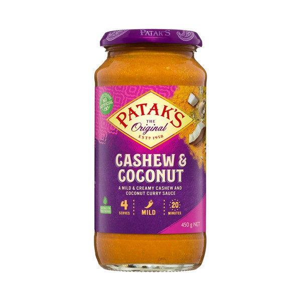 Patak's Cashew & Coconut Simmer Sauce Mild | 450g