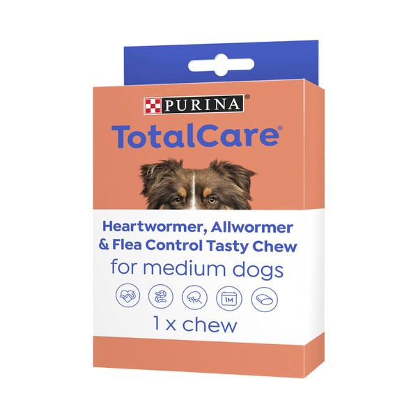 Purina Total Care Heartwormer Allwormer & Flea Control  for Medium Dogs | 1 pack